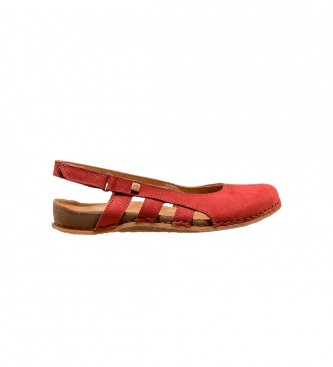El Naturalista Leren sandalen N5817 Panglao rood