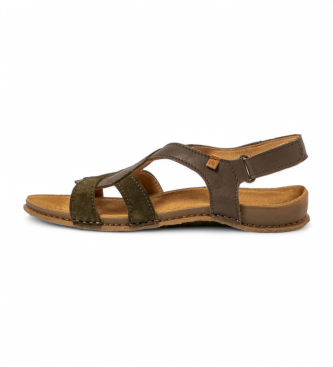El Naturalista Leder Sandalen N5819 Panglao grün