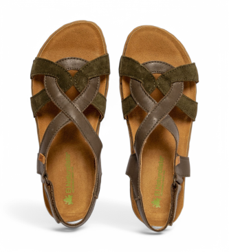 El Naturalista Leder Sandalen N5819 Panglao grün