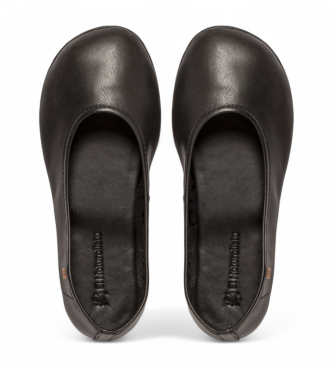 El Naturalista N5820 Essence schwarz Leder Ballettpumps schwarz
