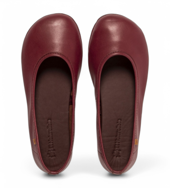 El Naturalista N5820 Essence - sapatos de ballet em pele cor de vinho