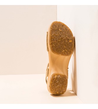 El Naturalista Path Camel Camel Shokunin sandales en cuir beige