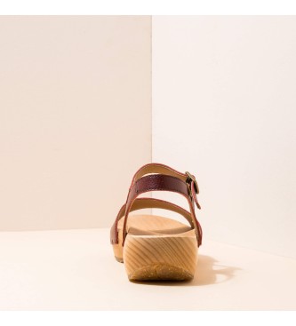 El Naturalista Leather sandals Path Rioja Shokunin garnet