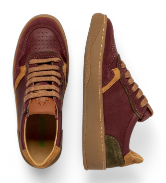 El Naturalista Sapatilhas de couro N5844 Geo bordeaux