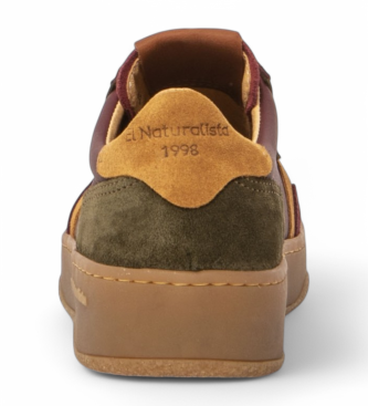 El Naturalista Sapatilhas de couro N5844 Geo bordeaux