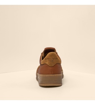 El Naturalista Leather slippers N5844 Wax Nappa-Silk Suede Toffee