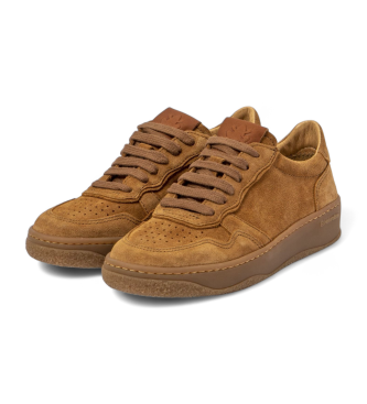 El Naturalista Braune Geo-Turnschuhe aus Leder