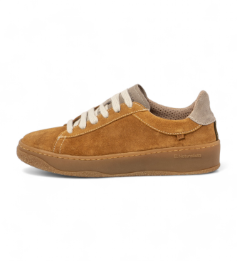 El Naturalista Braune Leder-Turnschuhe N5848