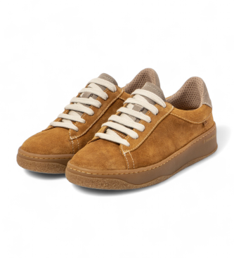 El Naturalista Braune Leder-Turnschuhe N5848