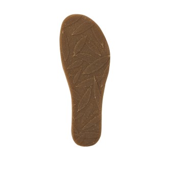 El Naturalista Skórzane sandały N5850 Picual czerwone - Wysokość klina 5cm