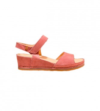 El Naturalista Leather Sandals N5851 Picual pink -Height wedge 5cm