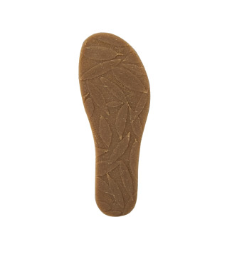 El Naturalista Leren sandalen N5852 Picual groenblauw -Hoogte sleehak 5cm