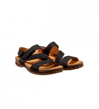 El Naturalista Leather Sandals N5860 Tabernas black