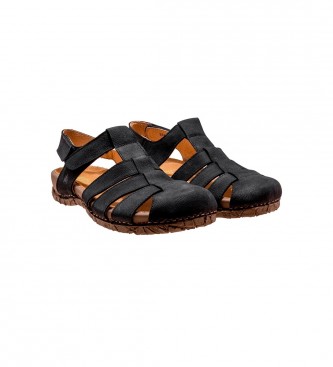 El Naturalista Leather Sandals N5862 Tabernas black