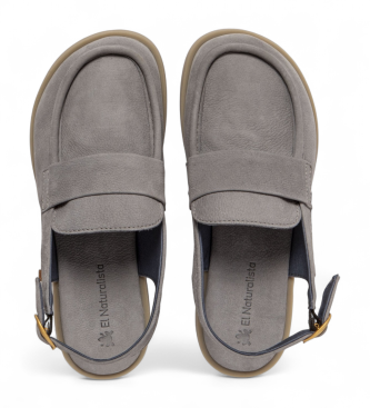 El Naturalista Skórzane buty N5872 Arenisca niebieski sandał