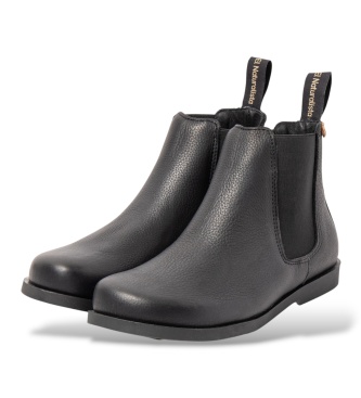 El Naturalista Sandstone black N5875 leather ankle boots