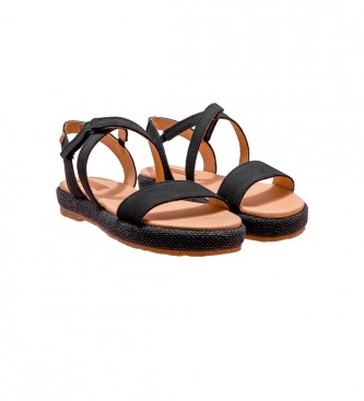 El Naturalista Leather Sandals N5881 Bosana black