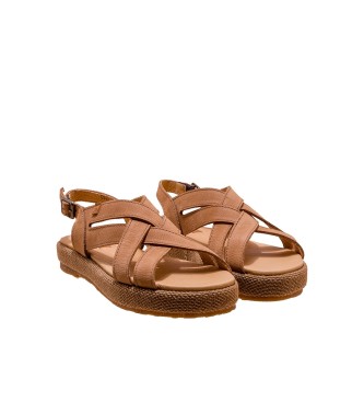 El Naturalista Leather Sandals N5882 Bosana brown
