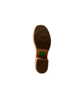 El Naturalista Usnjeni sandali N5892 Arbequina siva -Višina pete 6 cm