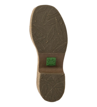 El Naturalista Leren sandalen N5892 Pleasant Wood /Arbequina bruin -Helhoogte: 6cm
