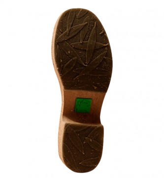 El Naturalista Usnjeni sandali N5893 Pleasant Black /Arbequina -Višina pete: 6 cm