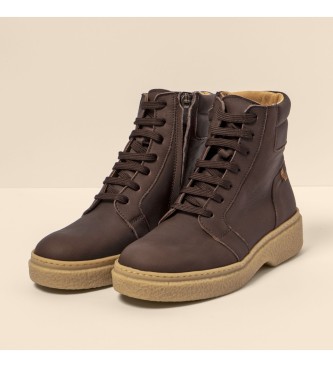 El Naturalista Leather Ankle Boots N5900 Arpea brown -Heel height 4,5cm