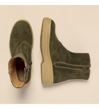 El Naturalista Skórzane buty za kostkę N5901 zielone