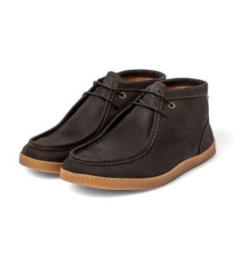 El Naturalista Pleasant leather ankle boots black