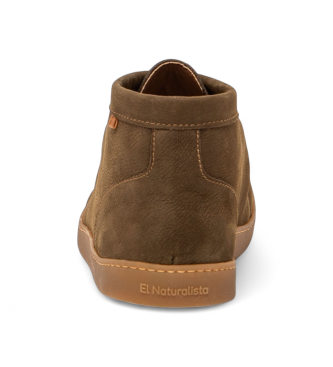 El Naturalista Pleasant green leather ankle boots