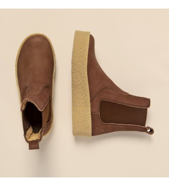 El Naturalista N5921 Dolmen brown leather ankle boots brown -Hlhjde 4,5cm
