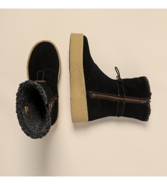 El Naturalista Leather Boots N5923 Dolmen black -Heel height 4,5cm