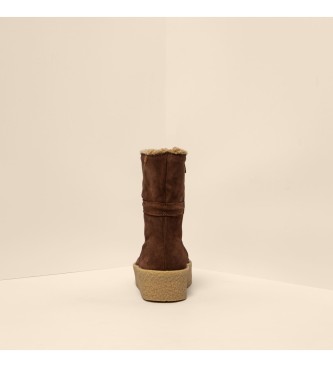 El Naturalista Leather Boots N5923 Dolmen brown -Platform height 4,5cm