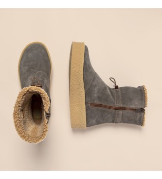 El Naturalista Leather ankle boots N5923 Dolmen grey -Heel height 4,5cm