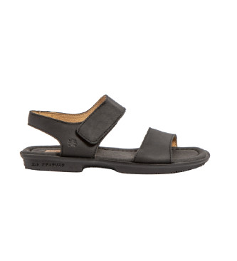 El Naturalista Leather Sandals N5930 Makisu black