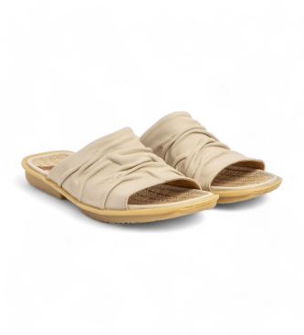 El Naturalista Leather sandals N5932S Makisu beige