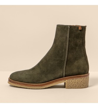 El Naturalista Leather Ankle Boots N5940 Irati green