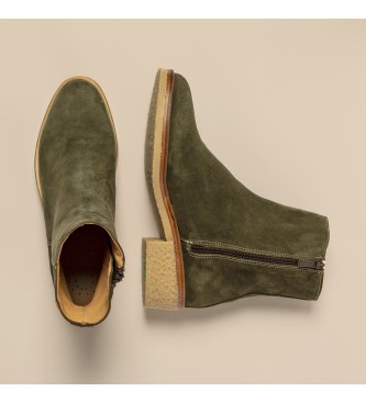 El Naturalista Leather Ankle Boots N5940 Irati green