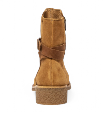 El Naturalista Leren enkellaarsjes N5948 Silk Irati bruin