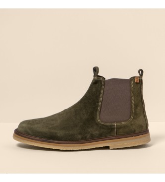 El Naturalista Leather Ankle Boots N5951 Lumbier green