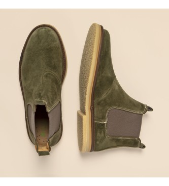 El Naturalista Leather Ankle Boots N5951 Lumbier green