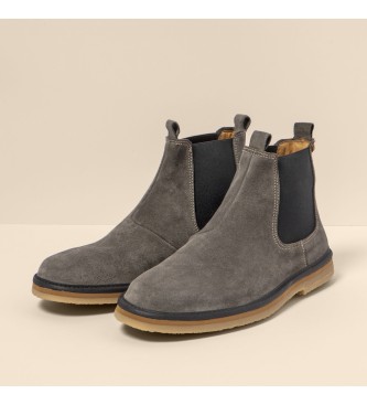 El Naturalista Leather ankle boots N5951 Silk Suede grey
