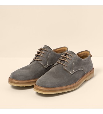 El Naturalista N5952 Sapatos de couro cinzento Silk Suede