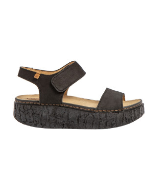 El Naturalista Usnjene sandale N5970 Shinrin black -Višina robnika 5 cm
