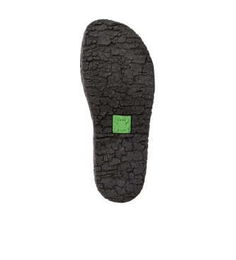 El Naturalista Sandalias de Piel N5970 Shinrin negro -Altura cua 5cm-