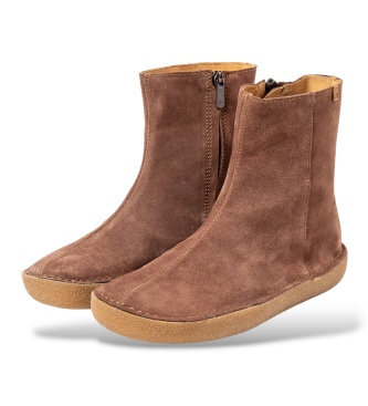 El Naturalista Light brown leather ankle boots N6063 Tami