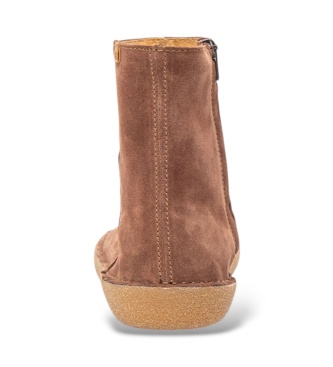 El Naturalista Light brown leather ankle boots N6063 Tami