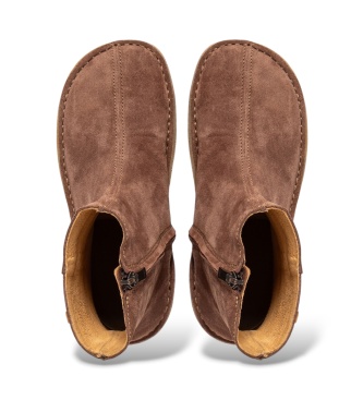 El Naturalista Light brown leather ankle boots N6063 Tami