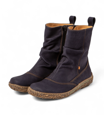 El Naturalista N722 Pleastant navy leather ankle boots