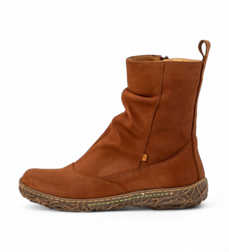 El Naturalista Leather ankle boots N722 Pleasant Wood brown