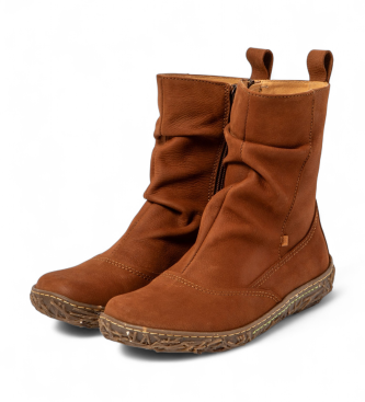 El Naturalista Leather ankle boots N722 Pleasant Wood brown
